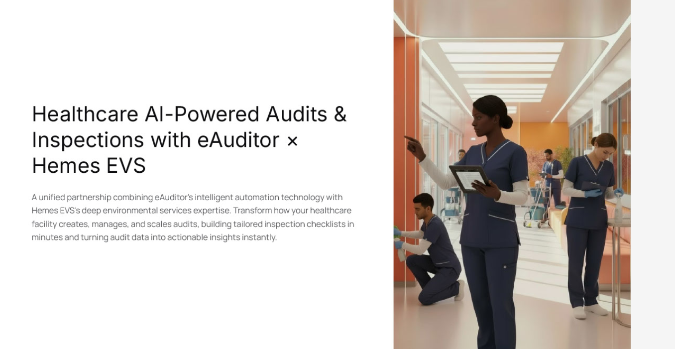 eAuditor and Hemes EVS technology partnership visual